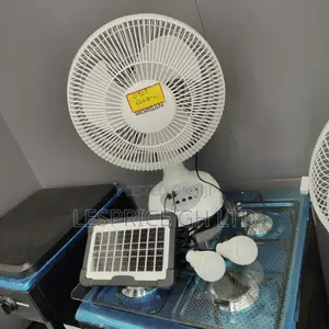 Super Efficient Rechargeable Fan With Solar Panels and Led Light