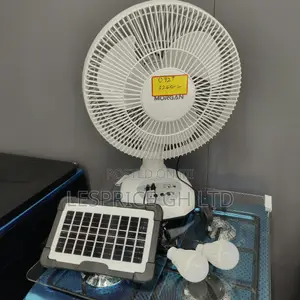 Ever Reliable Morgan Rechargeable Fan With Solar Panels and Led Light