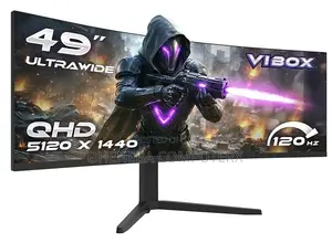 Vibox 49-Inches 2K Resolution, 120Hz UWQhd Curved Gaming Monitor