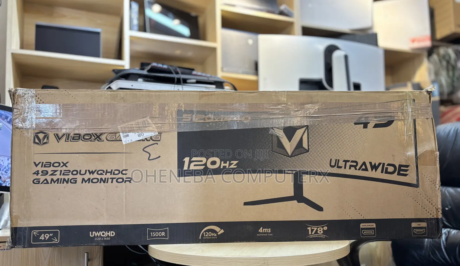 Vibox 49-Inches 2K Resolution, 120Hz UWQhd Curved Gaming Monitor