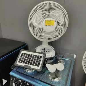 Classy High Grade Morgan Rechargeable Fan With Solar Panel & Led Light