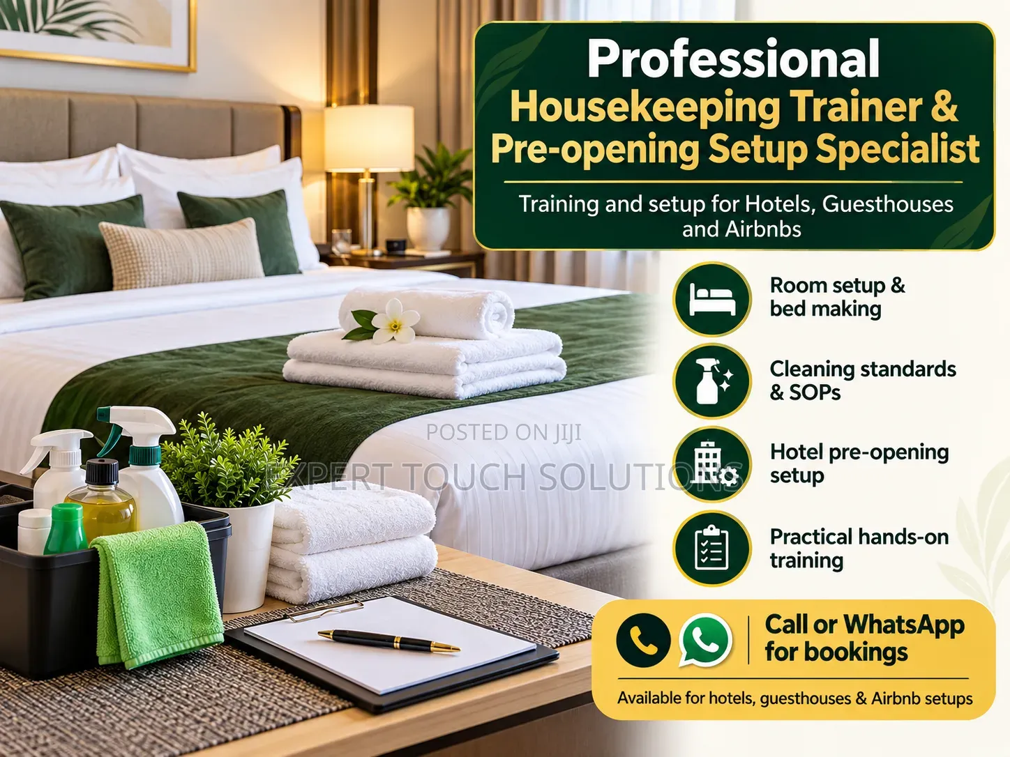 Professional Housekeeping Trainer & Pre-Opening Setup Specialist