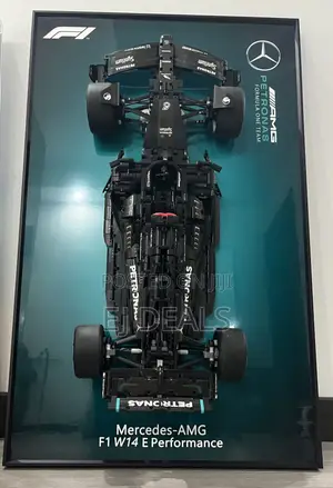 Lego F1 Mercedes AMG With Wall Display and Build Up Car 50/80cm