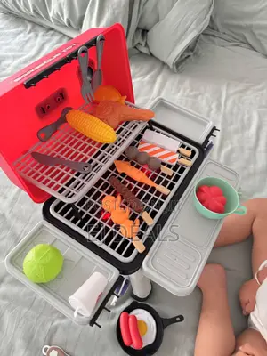 Barbecue Grill Toy for Kids With Sound and Light Not Harmful