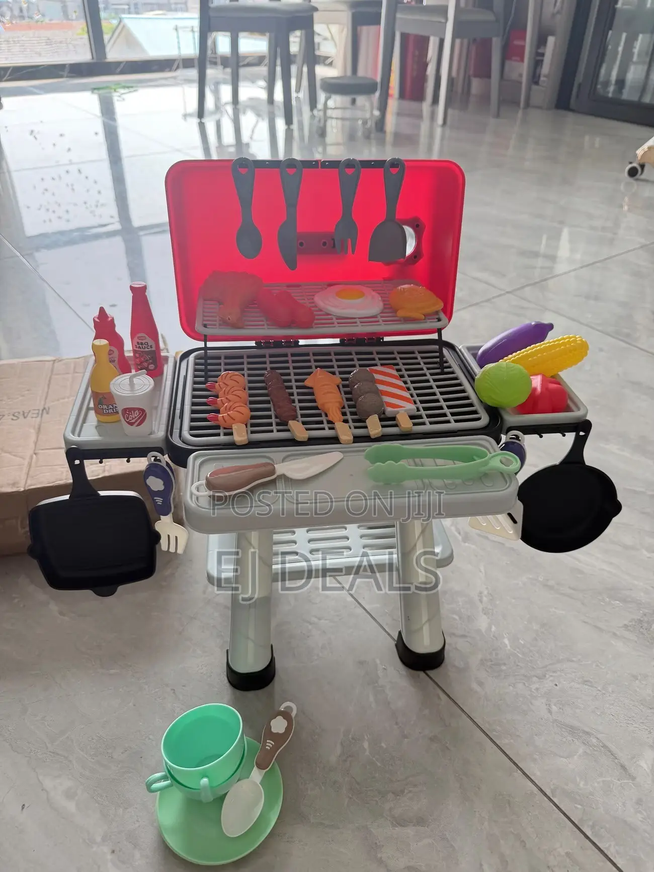 Barbecue Grill Toy for Kids With Sound and Light Not Harmful