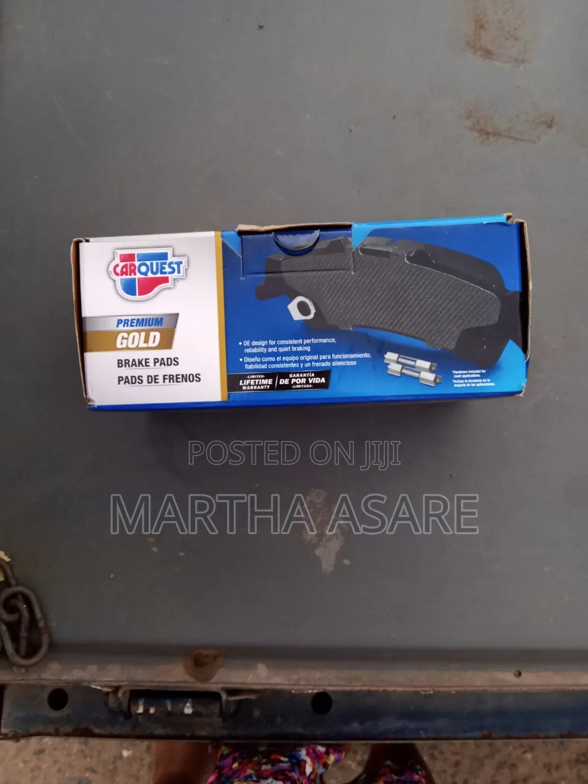 The Selected Region Shows a Carquest Disc Brake Pad