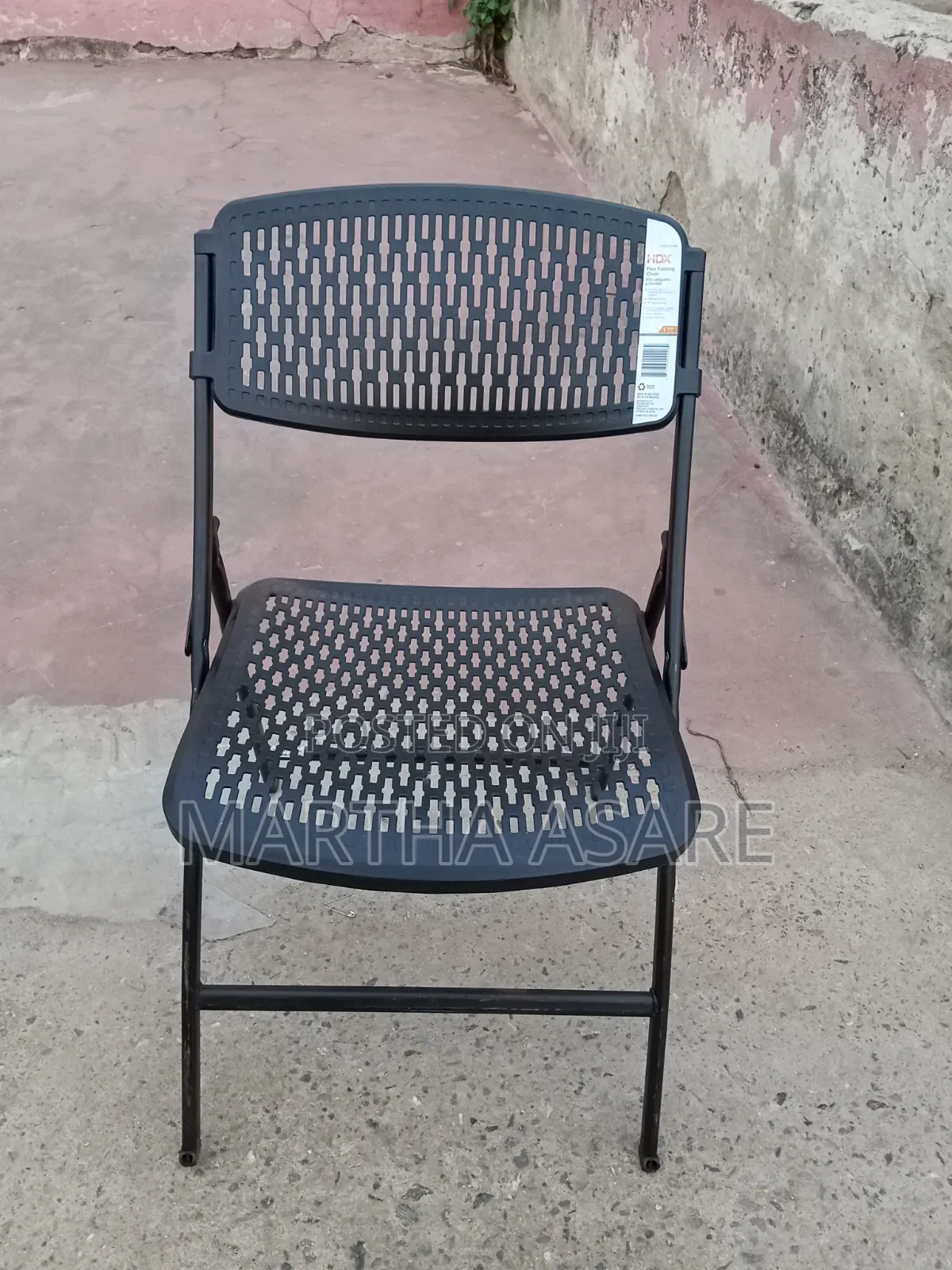 This Is a Commercial-Grade Ventilated Plastic Folding Chair.
