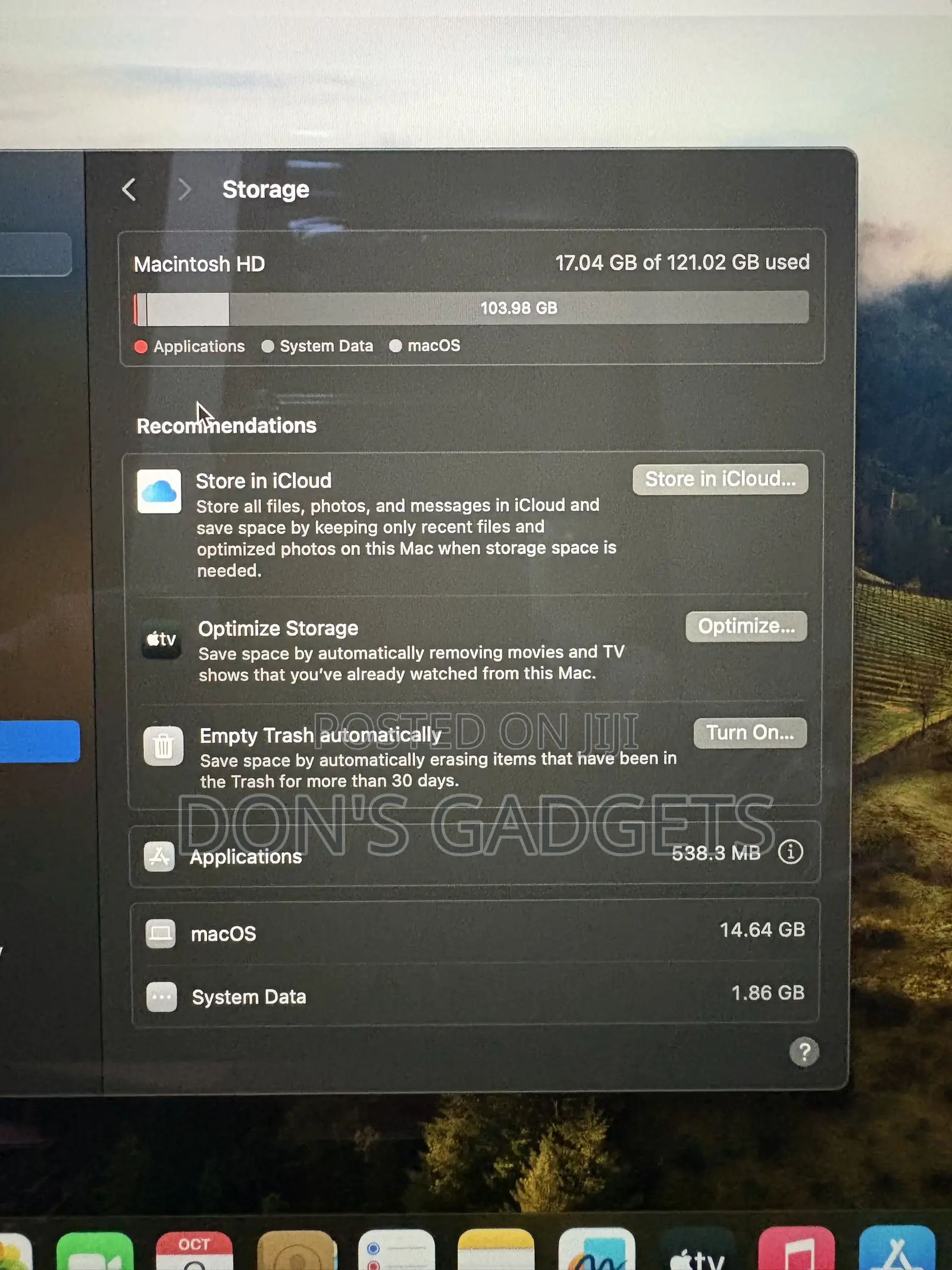 Laptop Apple MacBook Air 8GB Intel Core i5 SSD 128GB