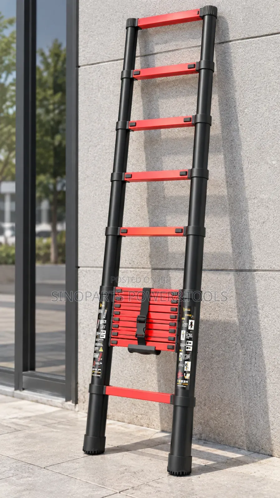 Heavy Duty Telescopic Ladder 150kg Foldable Extension Ladder