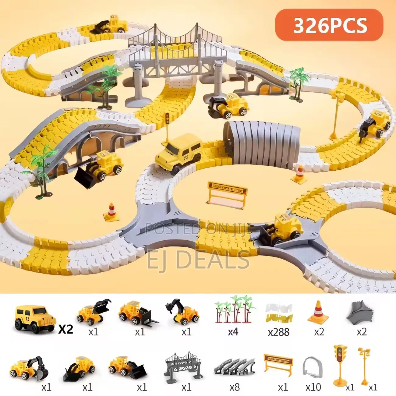 Electric Train Toy With Car 324pcs