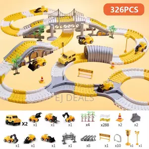 Electric Train Toy With Car 324pcs