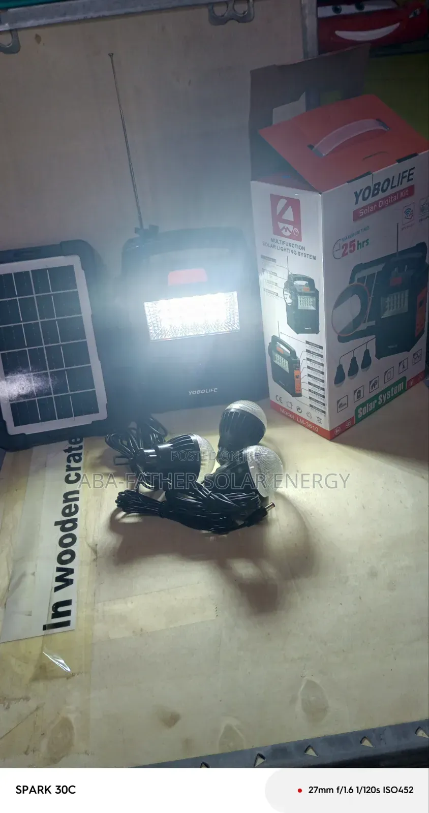 Solar Lighting System With Radio
