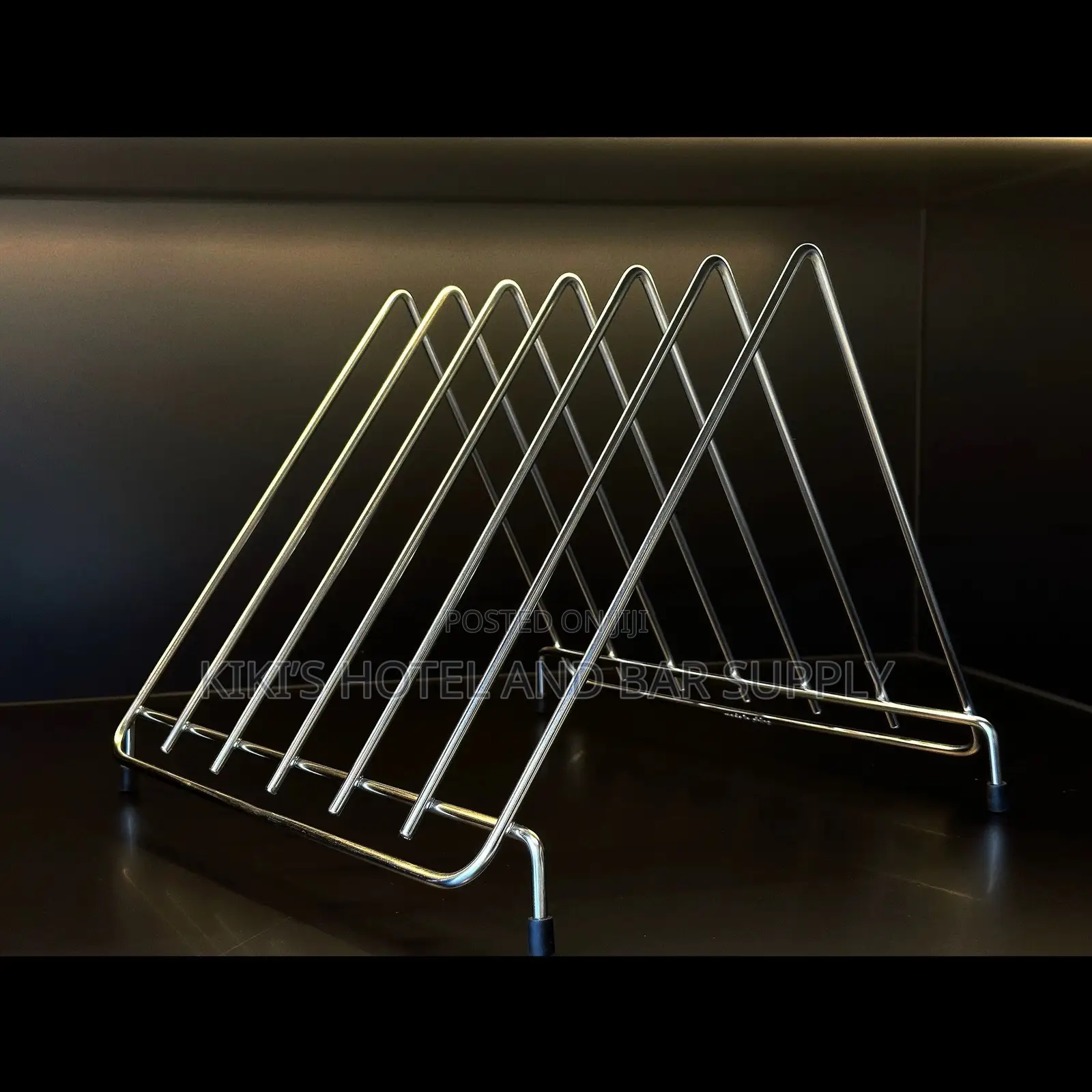 6 Compartment Stainless Steel Chopping Board Holder