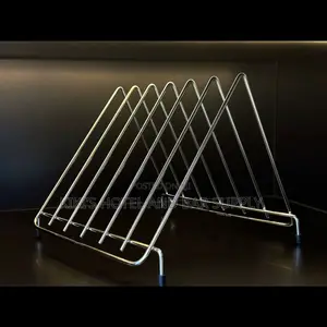 6 Compartment Stainless Steel Chopping Board Holder