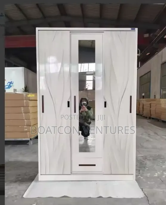 3 Doors Waterproof Metal Steel Wardrobe Cabinet