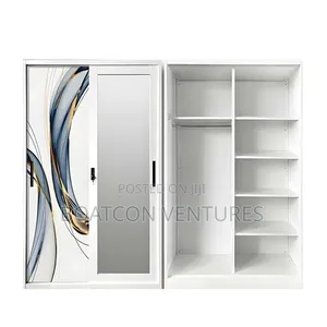 2 Doors Insect Proof Metal Steel Wardrobe Cabinet