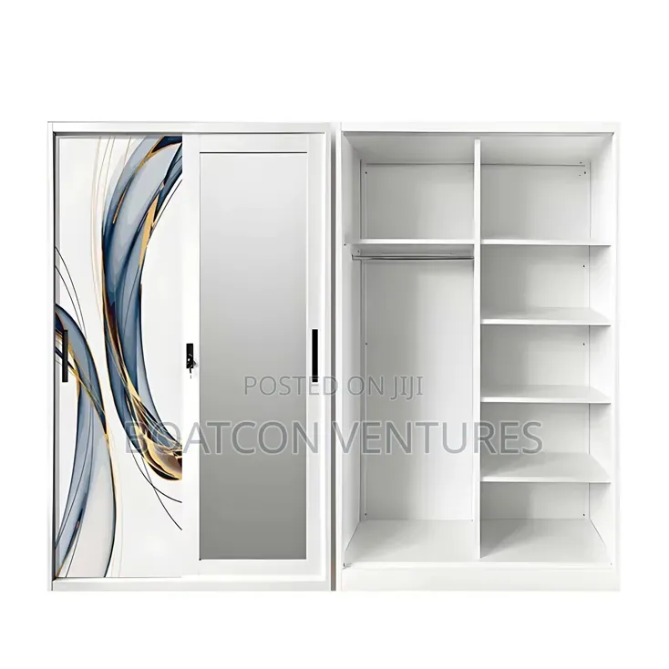 2 Doors Insect Proof Metal Steel Wardrobe Cabinet