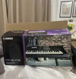 Yamaha PSR-E473 61-Key Portable Keyboard.