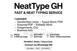 Fast Typing Service Per Page - Tema - NeatType GH