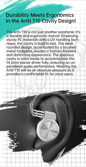 Artti T10 14.5mm Planar Acoustic in-Ear Monitor With Audio DAC