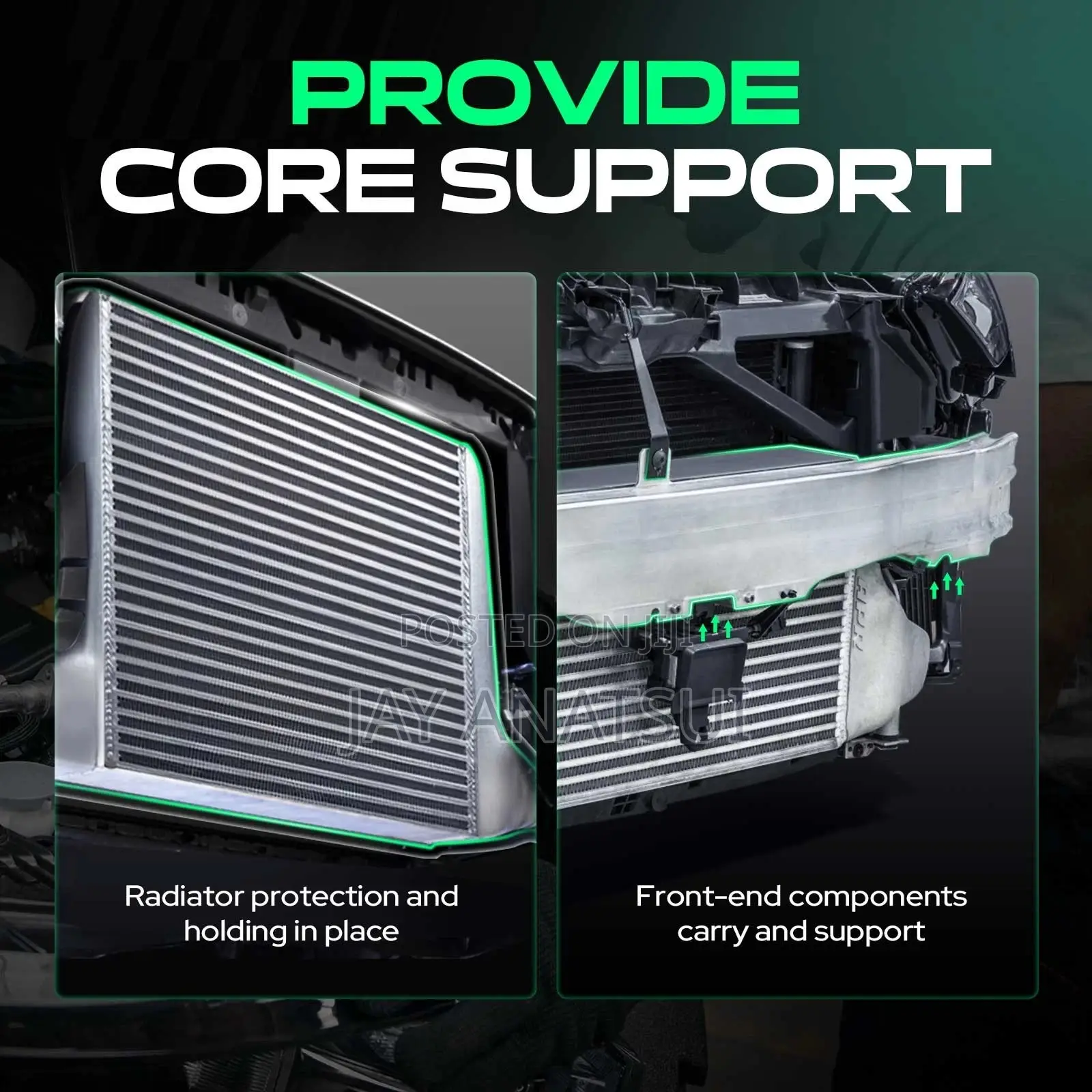 Highlander Radiator Support 2014 2015 2016 2017 2018 2019