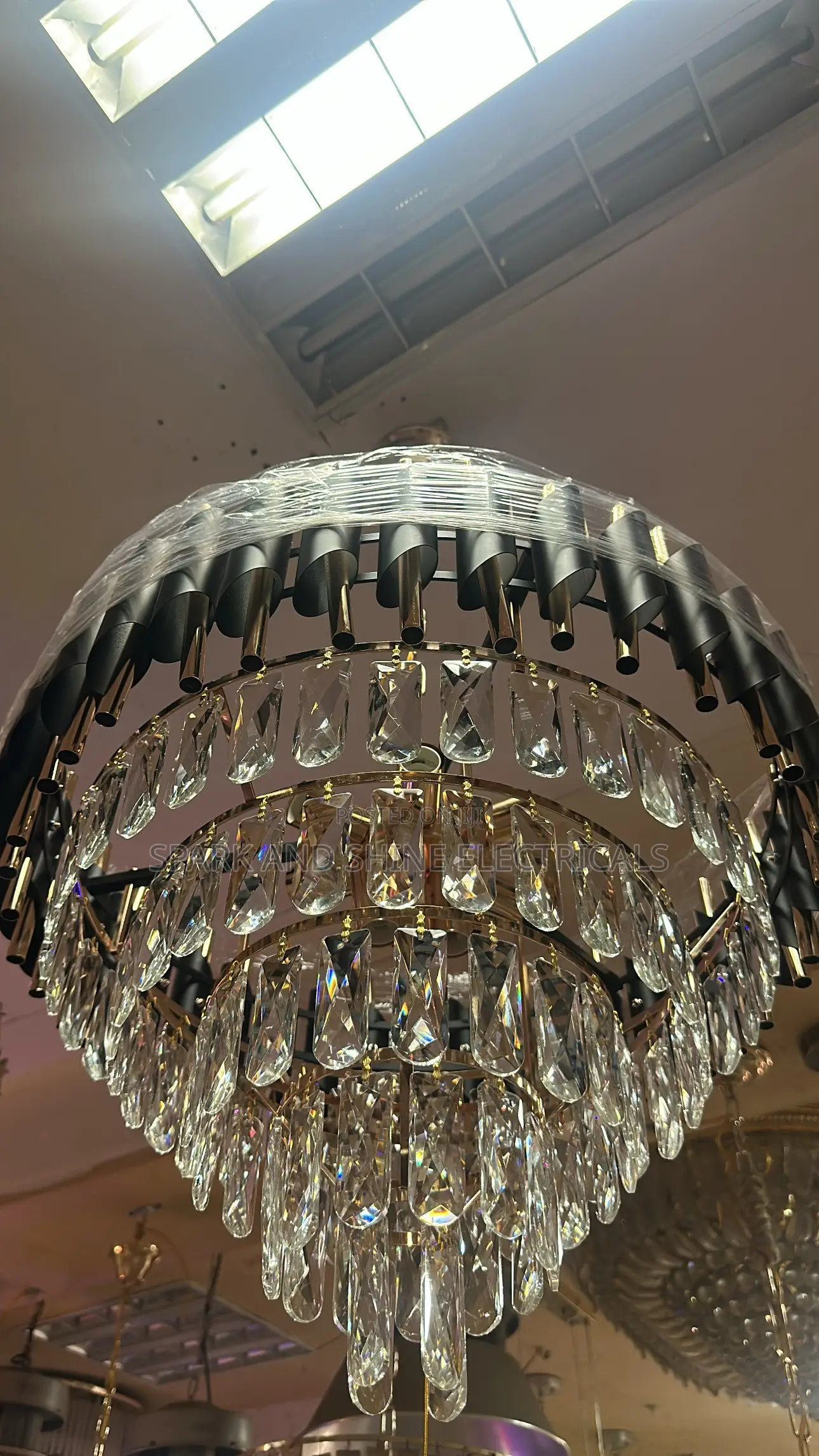 Crystal Chandelier Hanging Lights Size 500 (Medium )