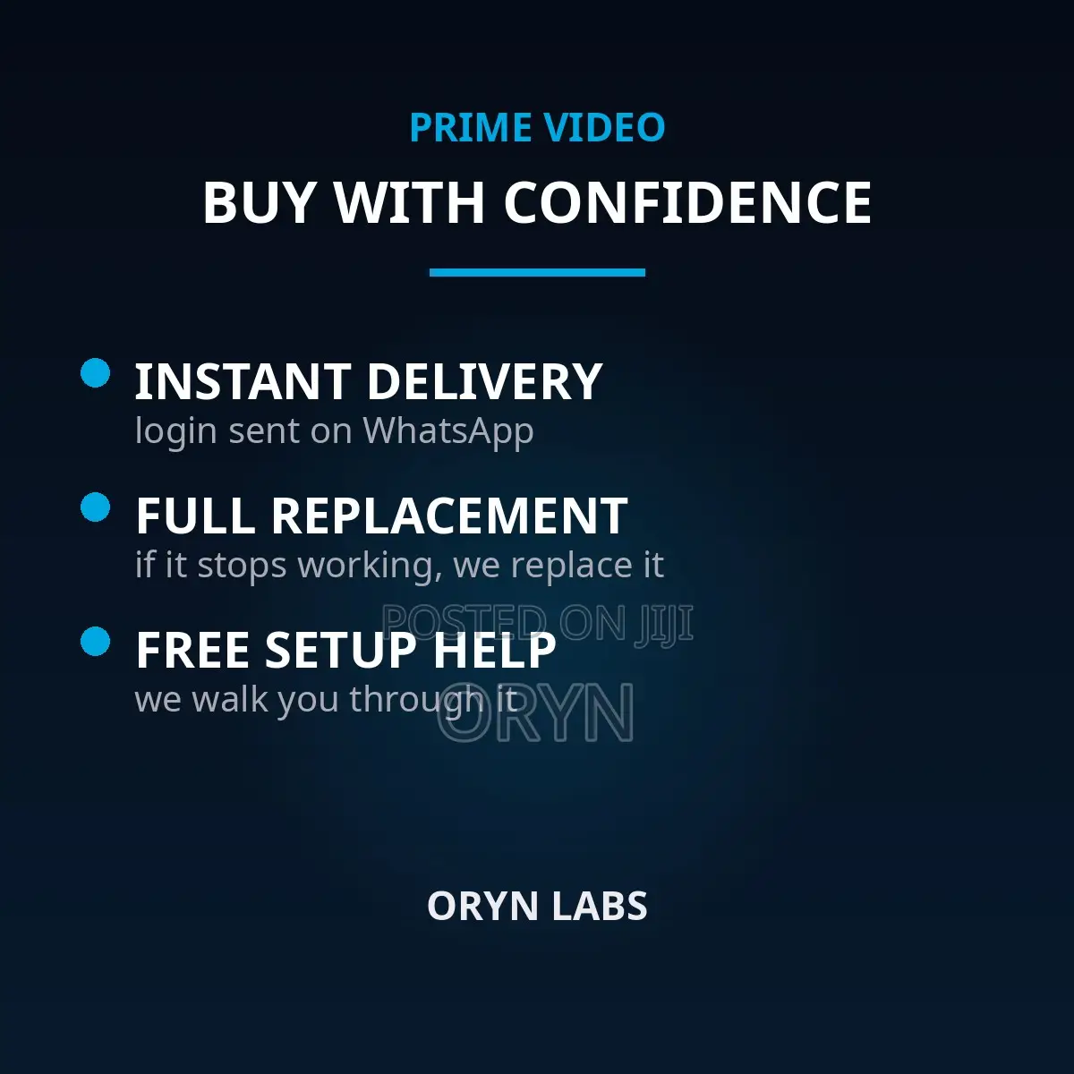 Prime Video 1-Year Premium – Full Access, Fast WhatsApp Delivery