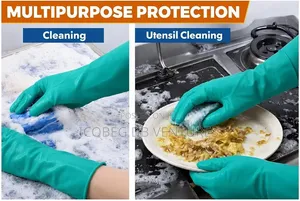 Chemical Resistant Gloves, Reusable Heavy Duty, Resist Acid, Solvent