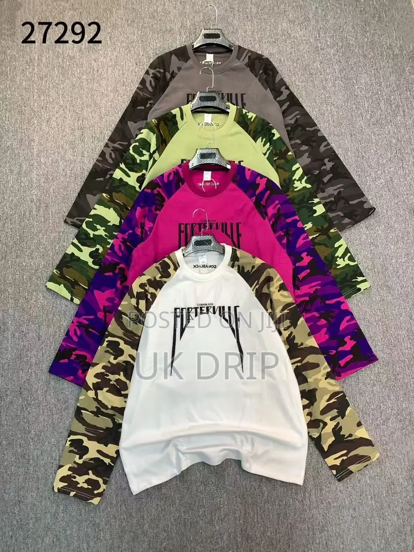 Camo Sleeve Raglan T-Shirts - CRTZ / Supreme / Porterville - Unisex