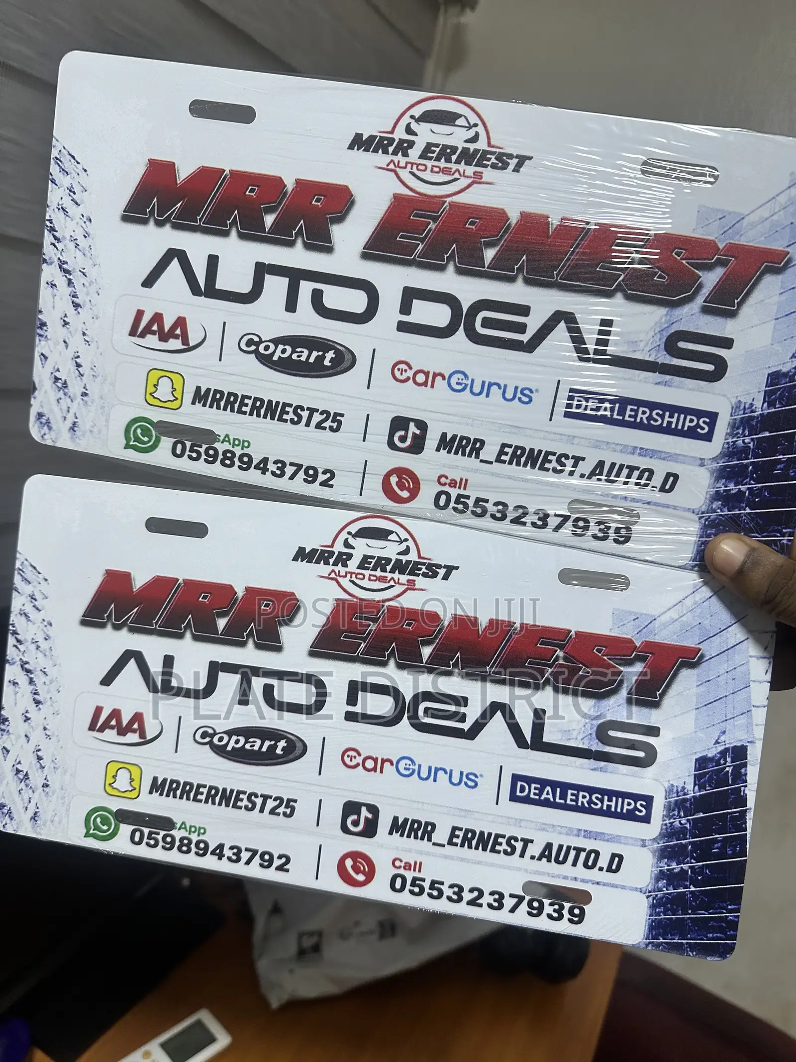 Customized Number Plates