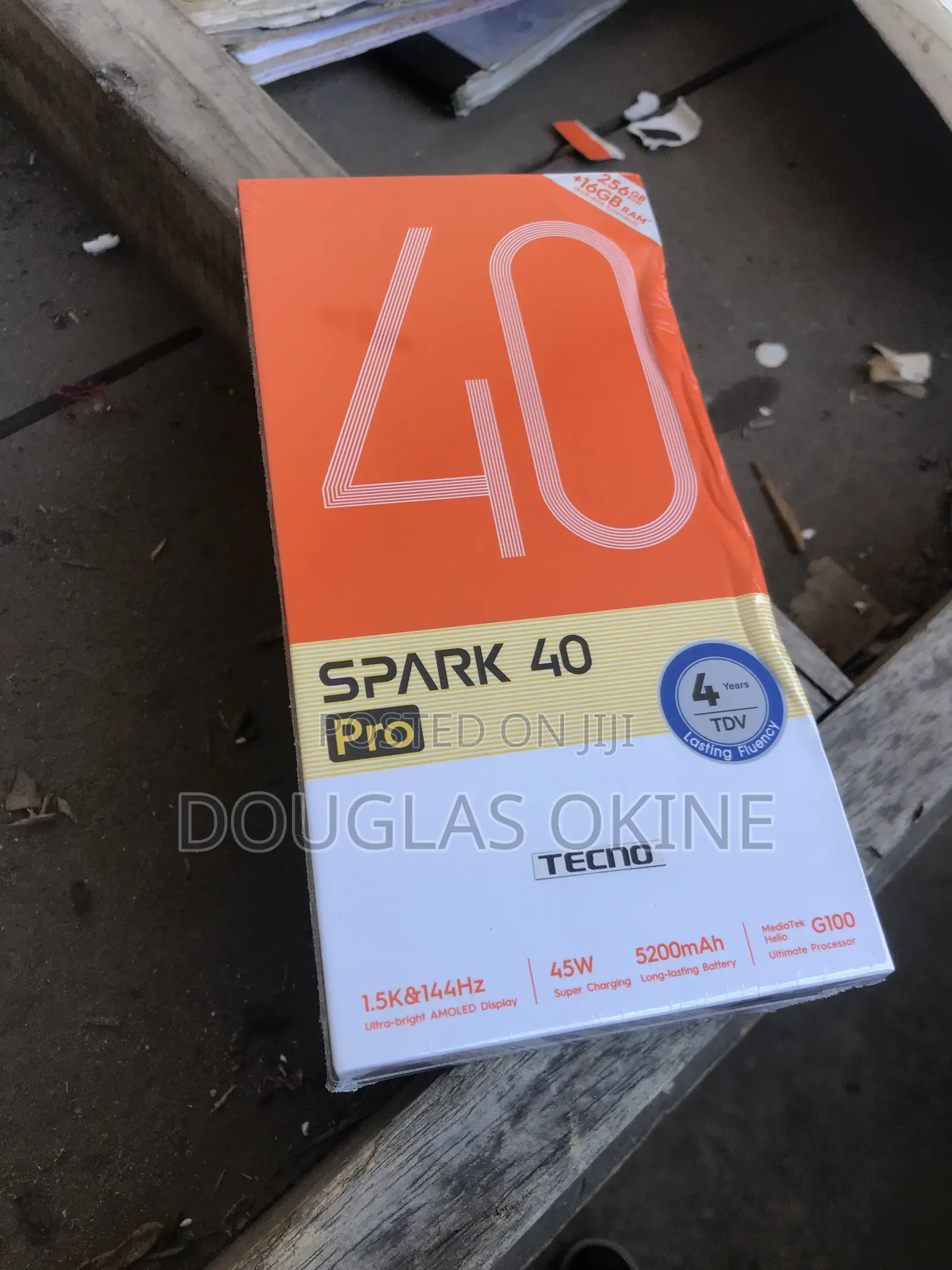 New Tecno Spark 40 Pro 256 GB Black