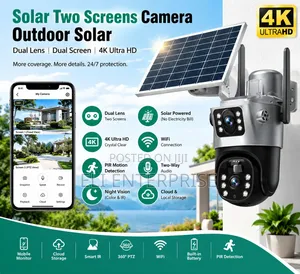 4K Dual-Lens Solar Outdoor Security Camera