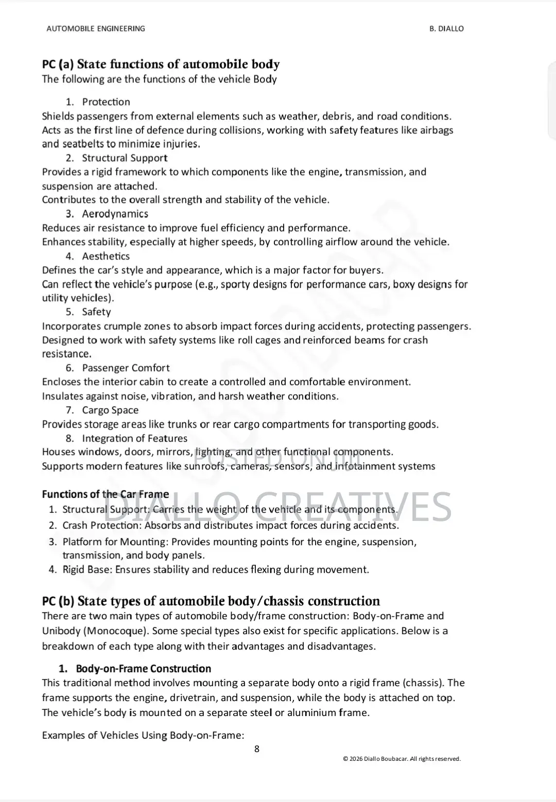 Vehicle Technology Textbook