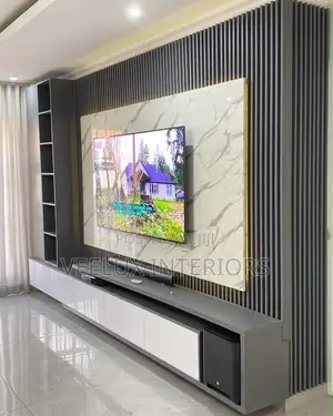Hmodern Handleless Kitchen Cabinet With Glass Doors Drawers
