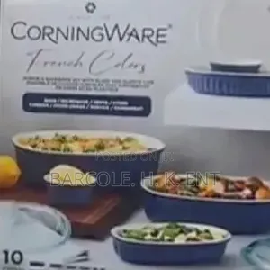 CorningWare French Colors 10-Piece Oval Bakeware Set, Navy