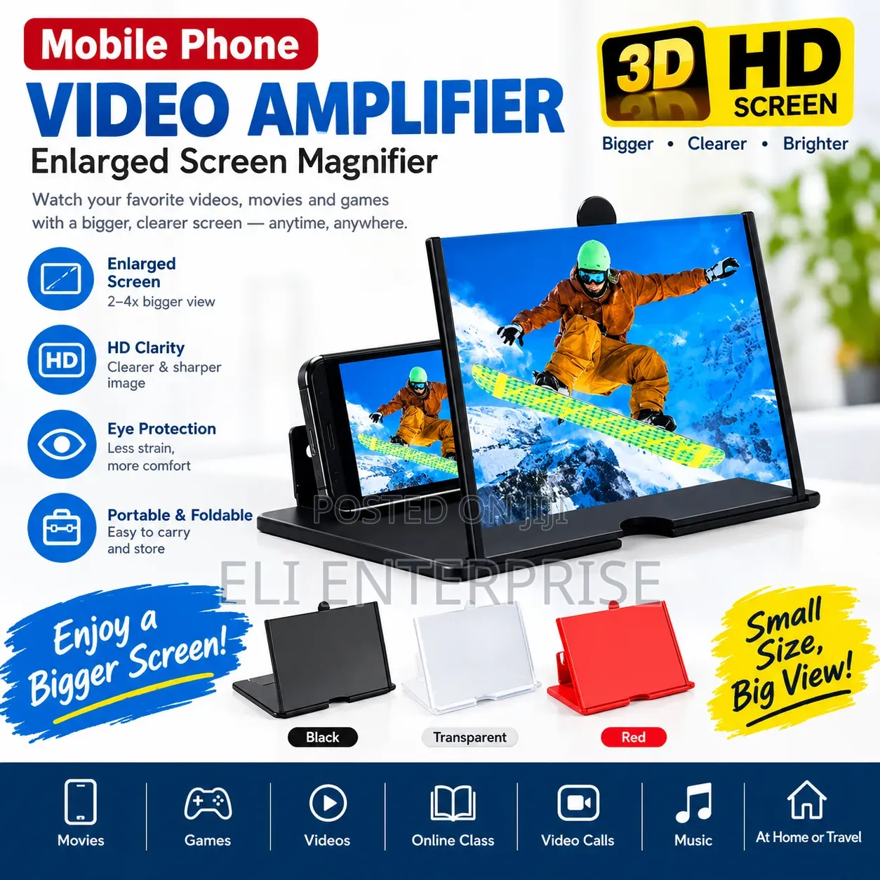 Foldable Phone Screen Projector Stand