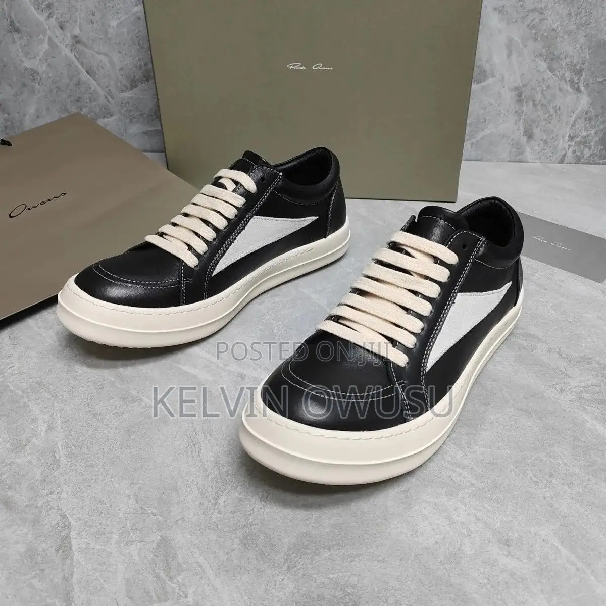 Rick Owens Leather Sneaker