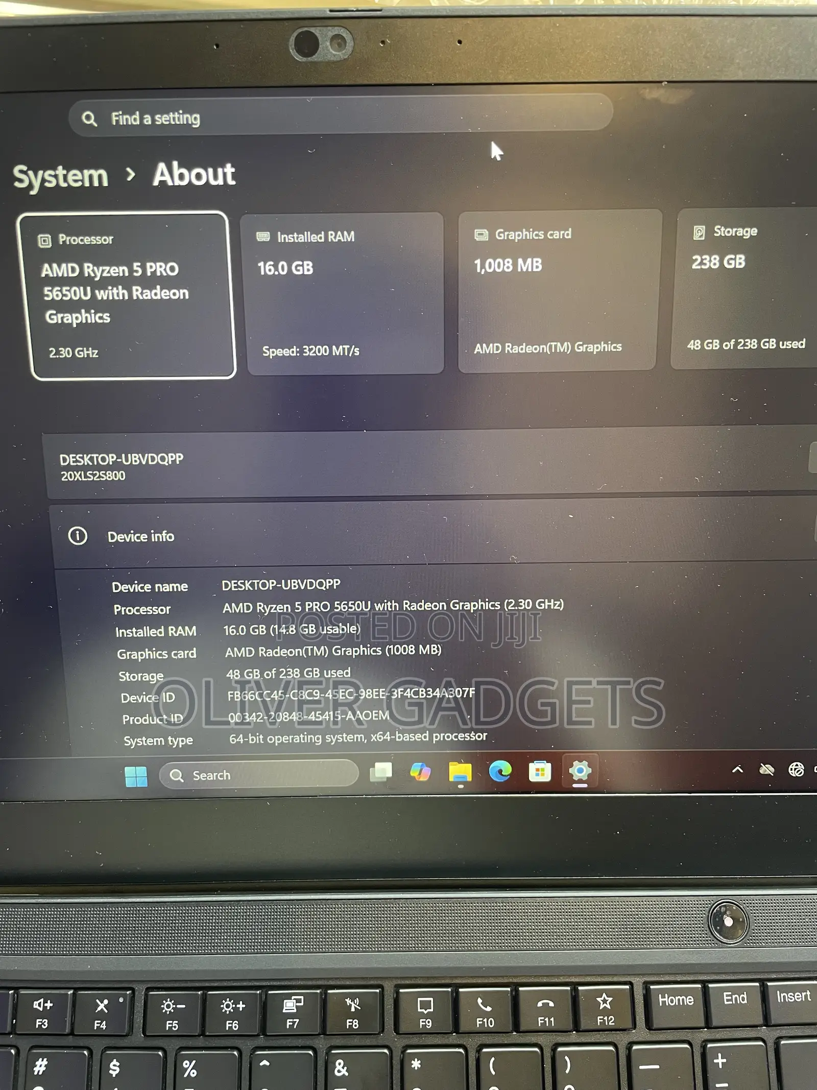 Laptop Lenovo ThinkPad T14 16GB AMD Ryzen 5 SSD 256GB