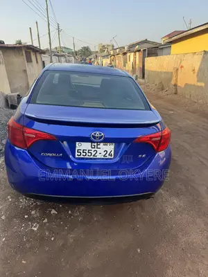 Toyota Corolla SE-blue- Sunroof Black Sport Rims for Rent in Madina