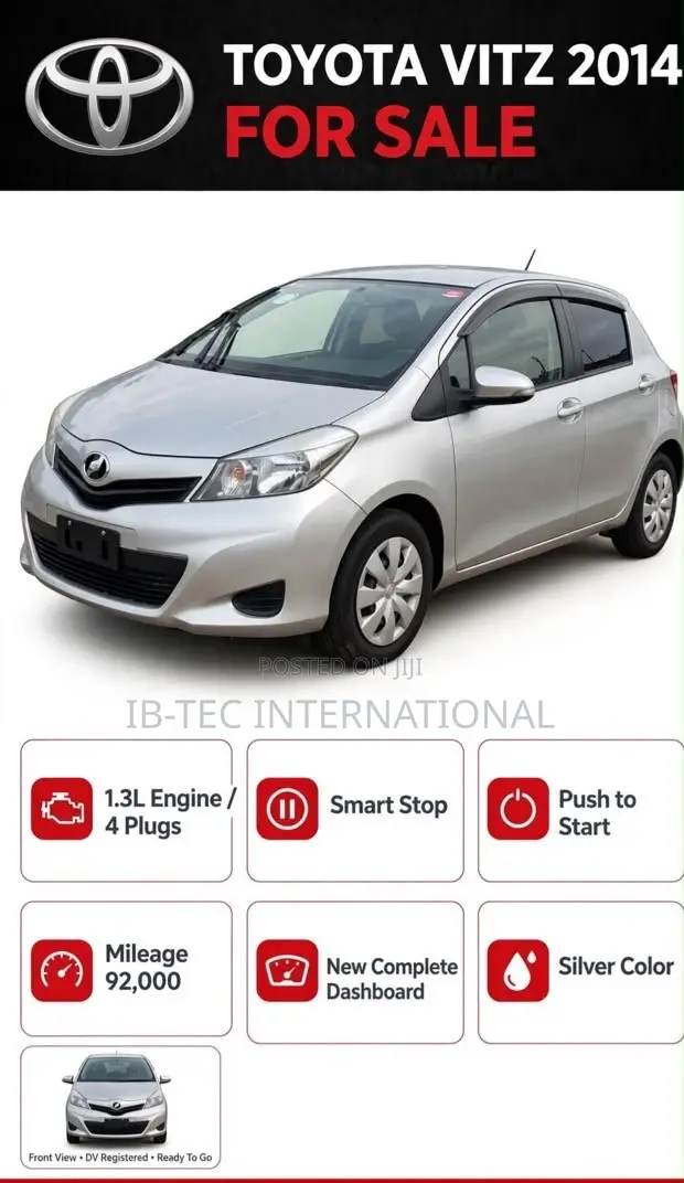 Toyota Vitz 2014 Silver