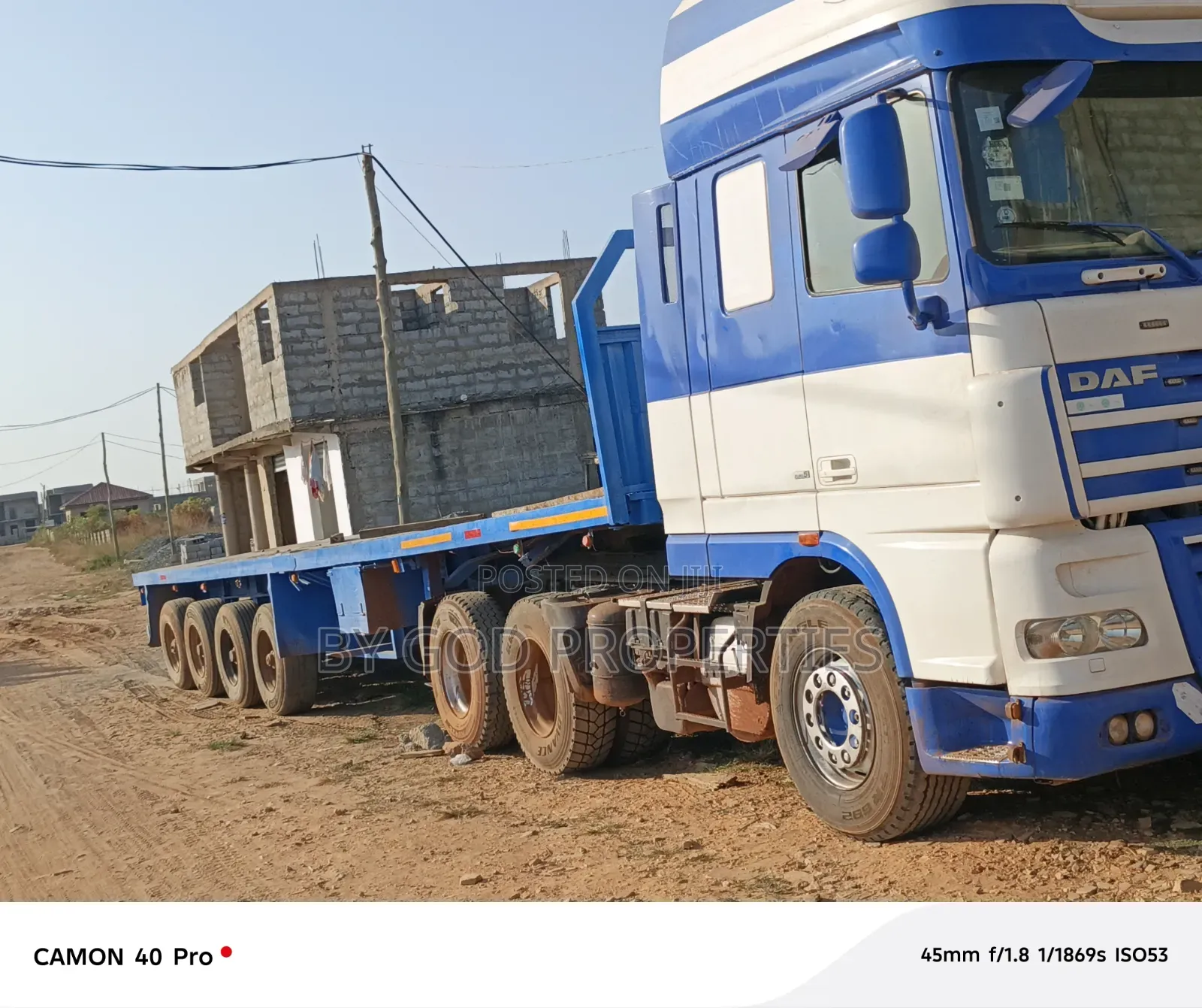 DAF XF105-510 and Trailer Going for Cool Prize