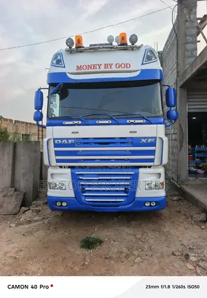 DAF XF105-510 and Trailer Going for Cool Prize