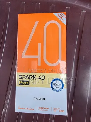 New Tecno Spark 40 Pro+ 256 GB Black