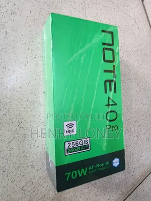 New Infinix Note 40 Pro 5G 256 GB Black