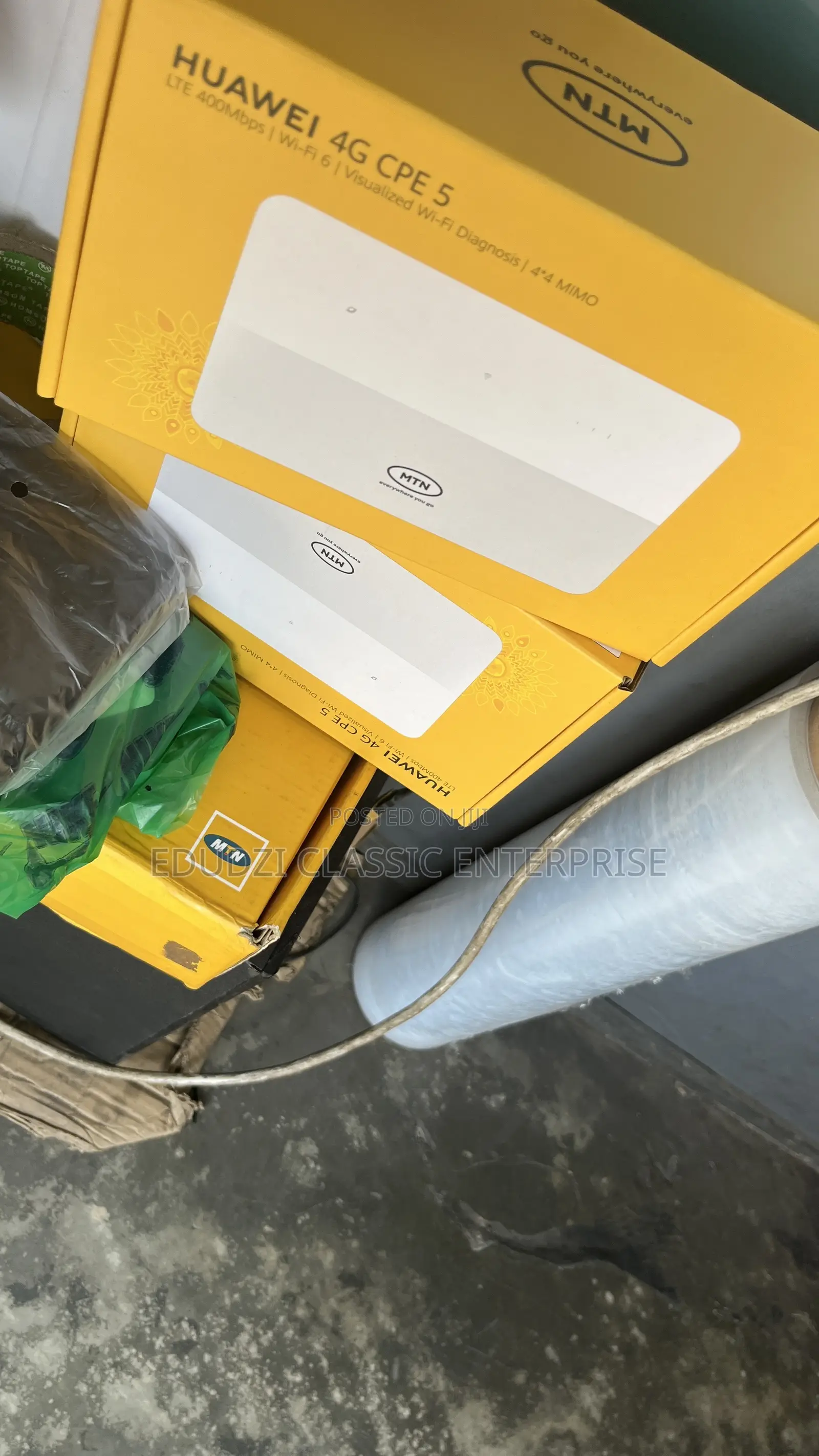 Huawe 4g Cpe Router + Data Sim MTN Tubonet