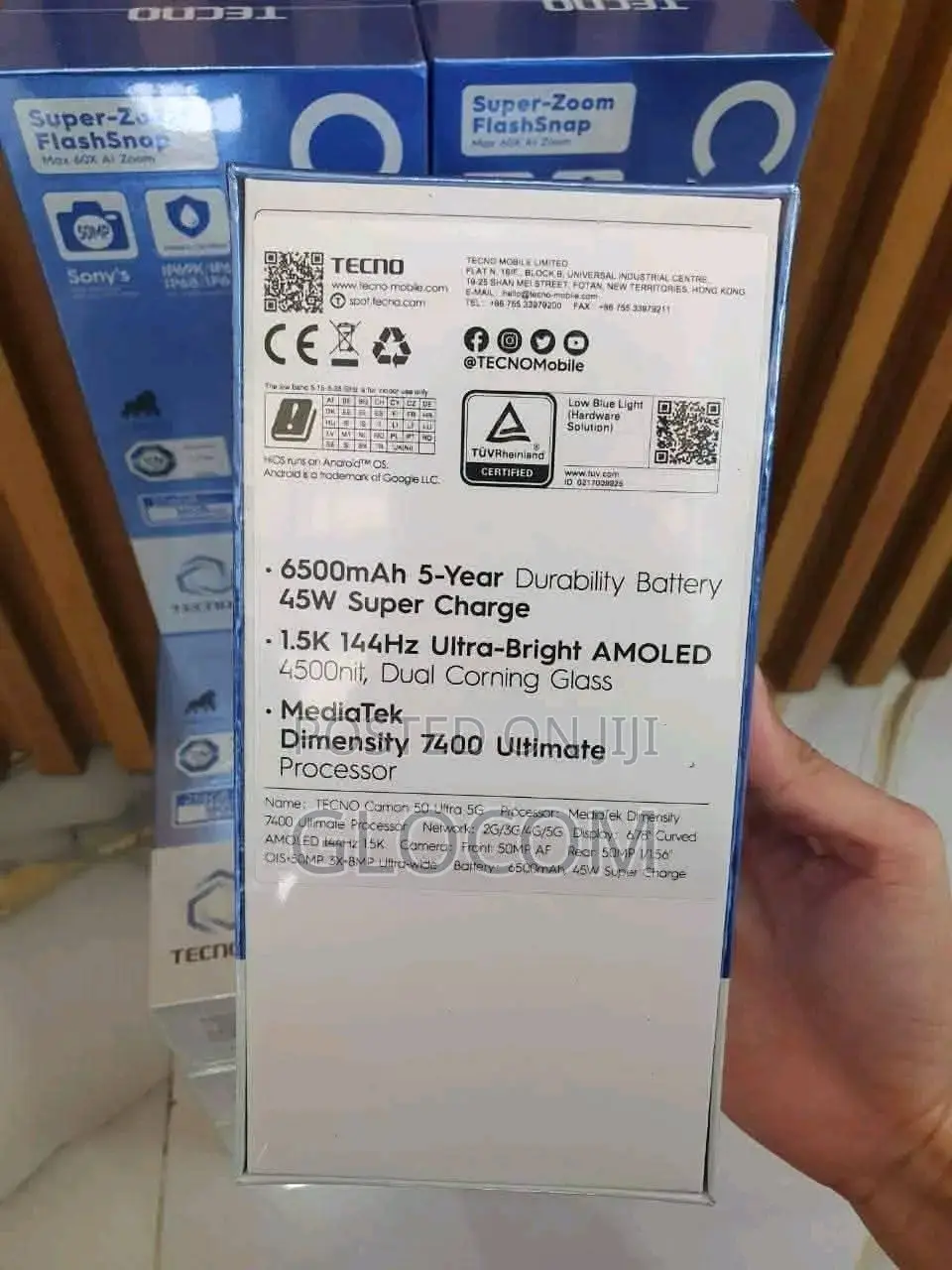 New Tecno Camon 50 Ultra 512 GB Blue