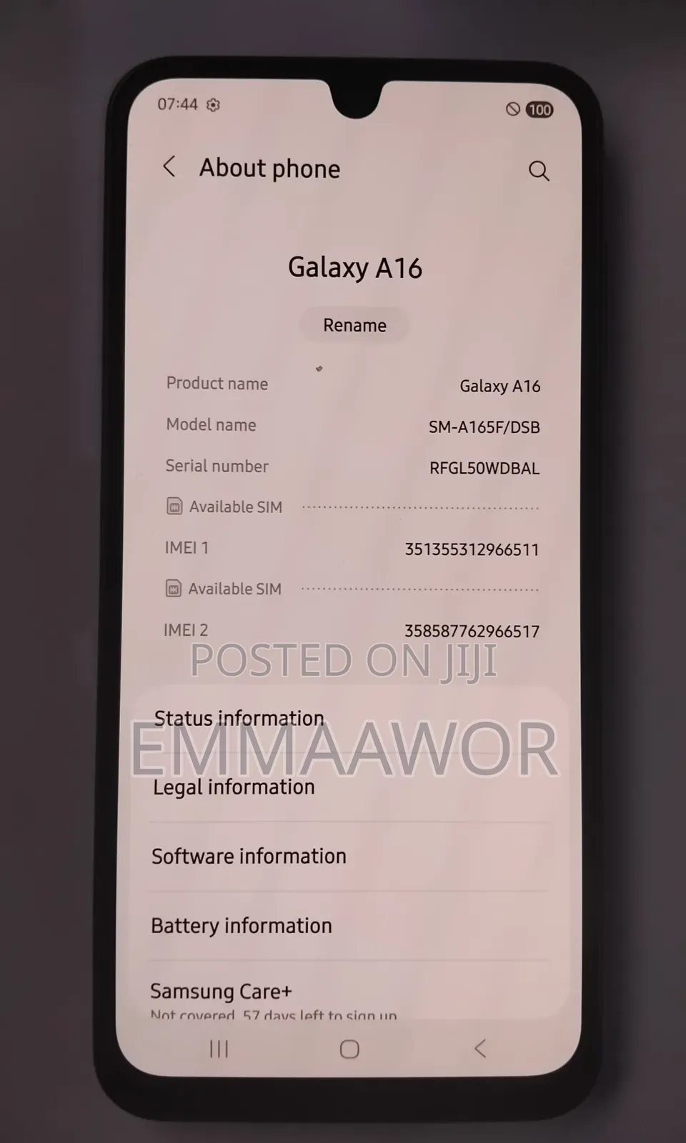 New Samsung Galaxy A16 128 GB Black