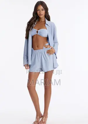 Shine on Me 4 Pieces Metallic Bikini Set