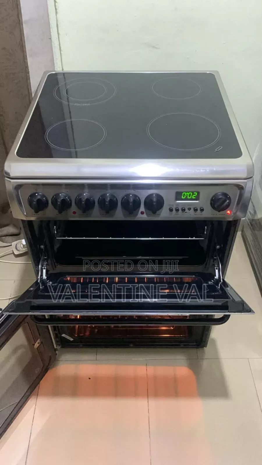 Full Electric Cooking Stove With Oven and Grill Working Perfectly