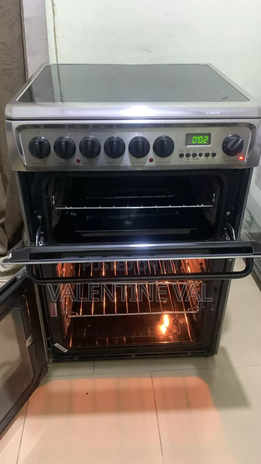 Full Electric Cooking Stove With Oven and Grill Working Perfectly